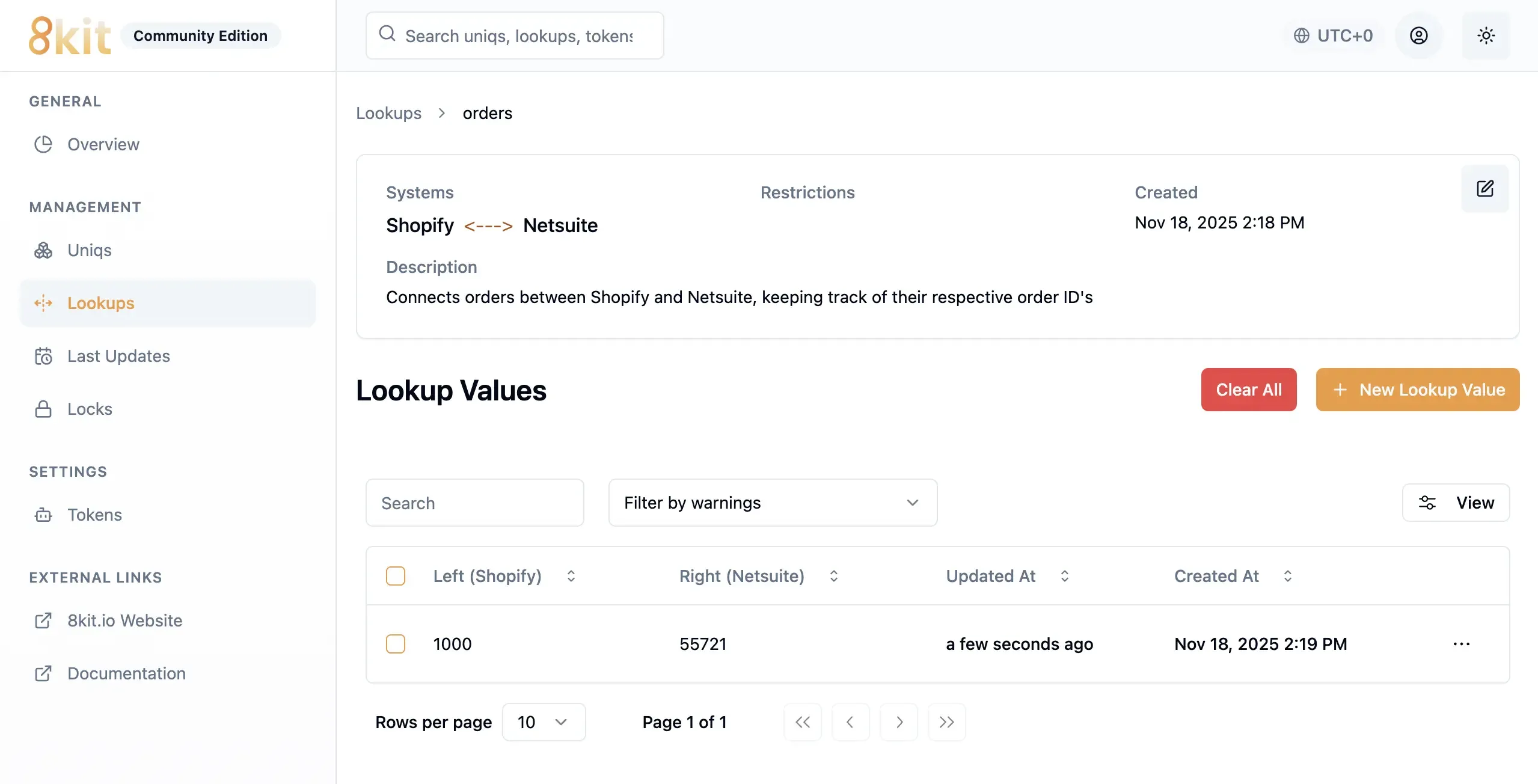 View Orders Lookup in 8kit Admin